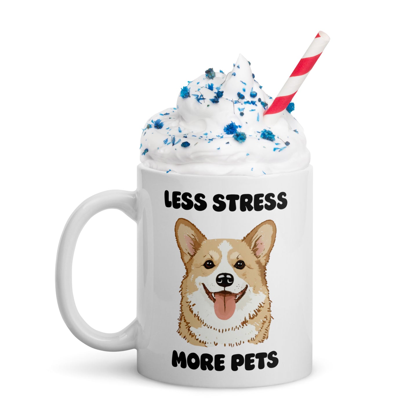 Less Stress, More Pets Corgi Mug