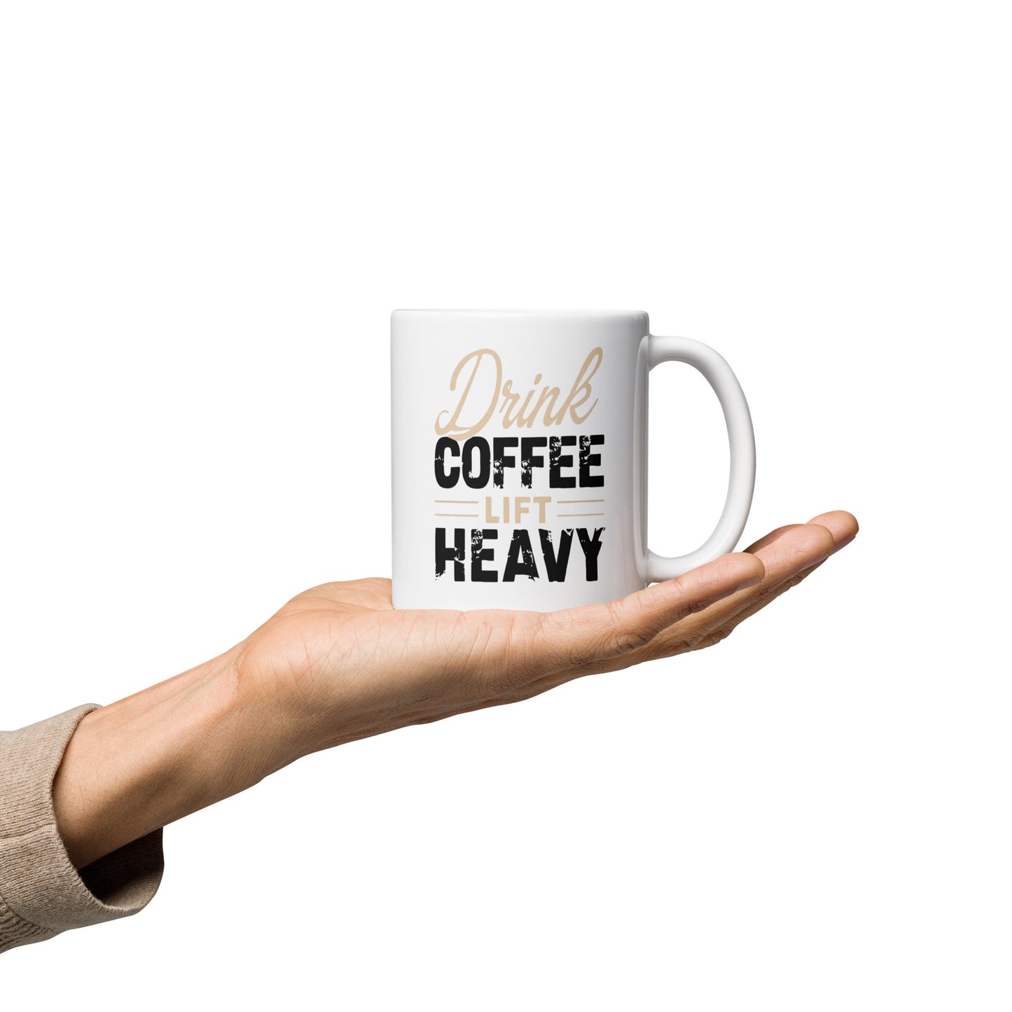 Drink Coffee Lift Heavy Mug