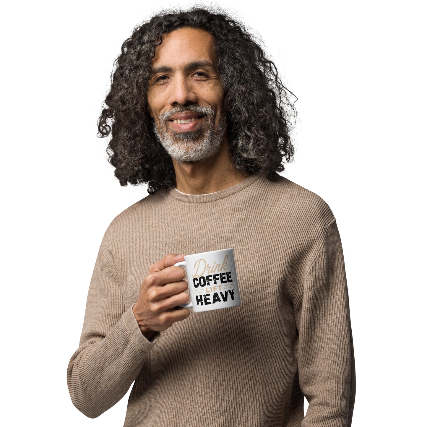 Drink Coffee Lift Heavy Mug