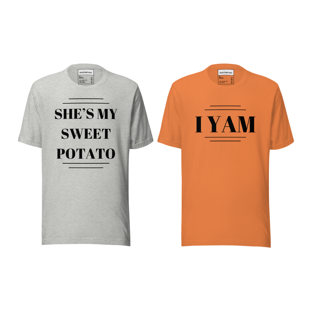 Sweet & Yam-tastic Couple Tees