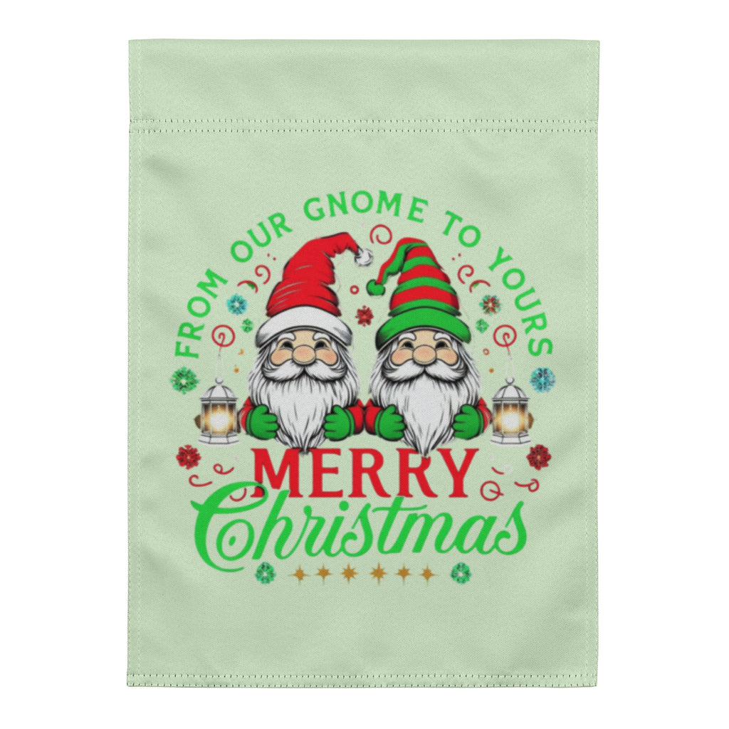 “From Our Gnome to Yours – Merry Christmas” Garden Flag