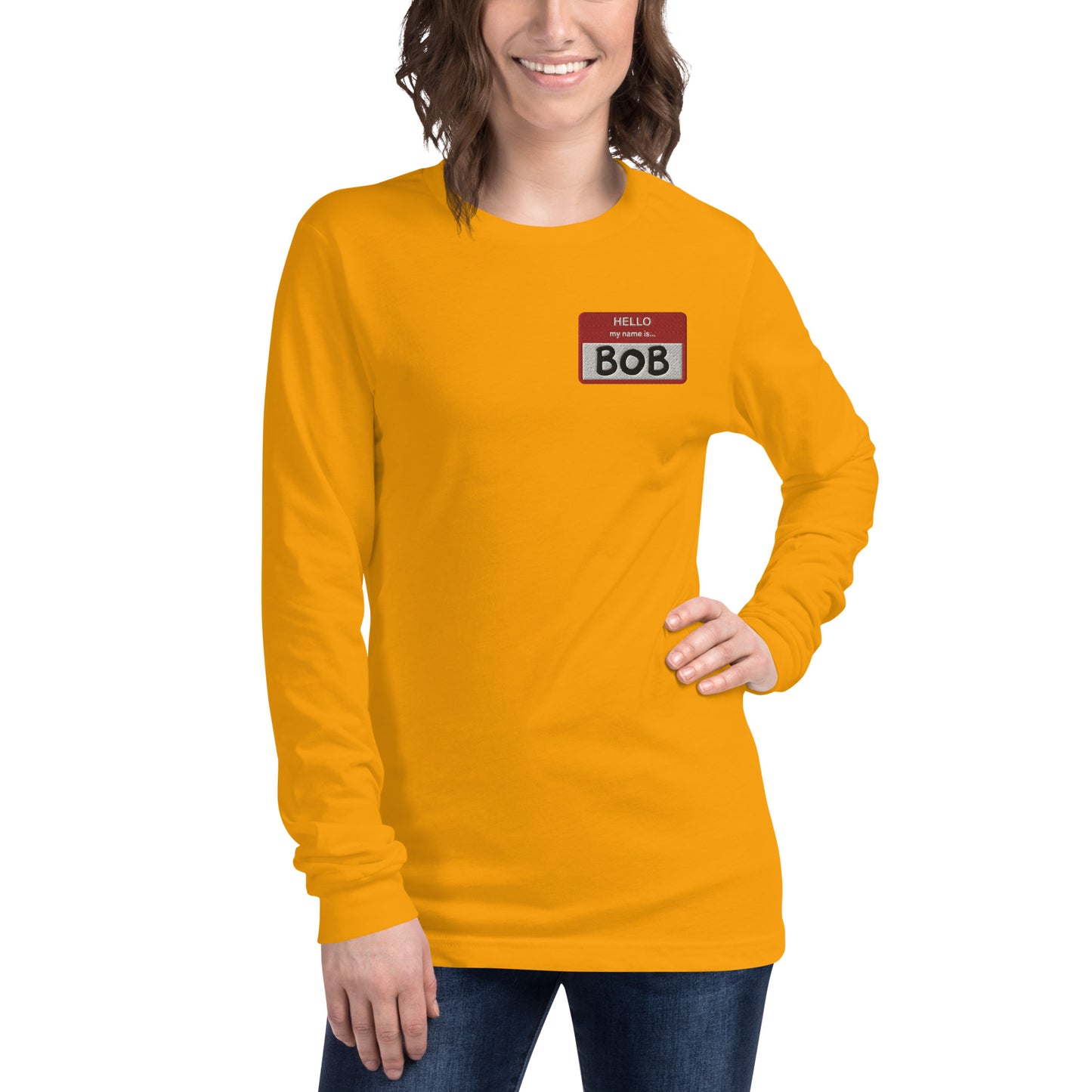 Beetlejuice Bob Name Tag Unisex Long Sleeve T-Shirt