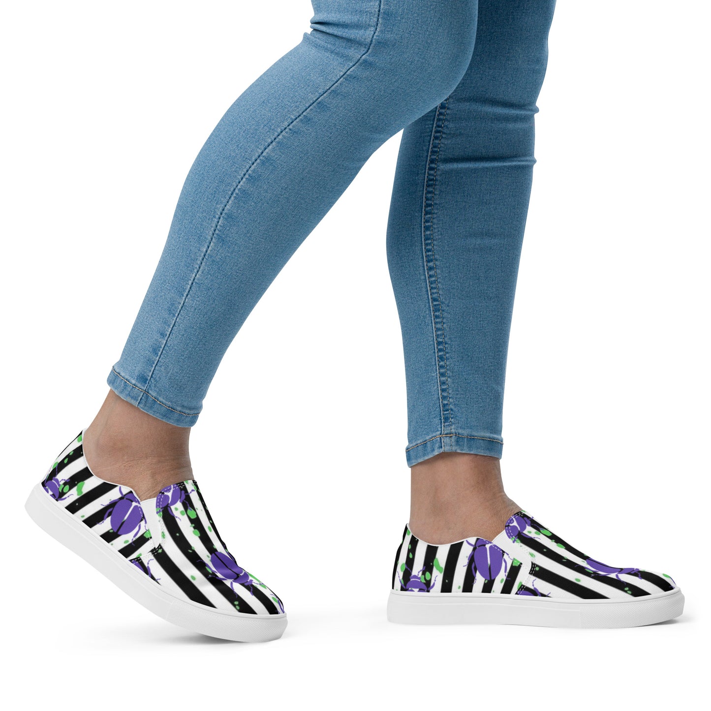 Beetlejuice Slip-On Canvas Shoes